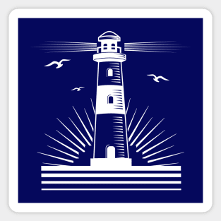 lighthouse by the sea Sticker